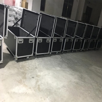 Support de microphone personnalisé professionnel transportant un étui de vol en aluminium OEM/ODM pris en charge l'équipement de support roulant