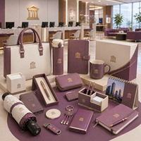 Kit Cadeau d'Entreprise Personnalisé : Carnet, Stylo, Tasse, Bouteille, Parapluie, Sac pour Ordinateur Portable, Chargeur, Calendrier de Bureau, Cadeaux Bancaires