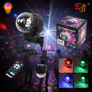 ไฟปาร์ตี้ LED 3W RGBW พร้อมรีโมทคอนโทรล สำหรับงานปาร์ตี้ไนท์คลับ ดิสโก้ พร้อมการเชื่อมต่อไร้สาย - Product Image 3