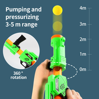Pistolet à balles souples aérodynamiques EVA mousse balles sports de plein air peut être tiré jouet pistolet continu jouets pour enfants