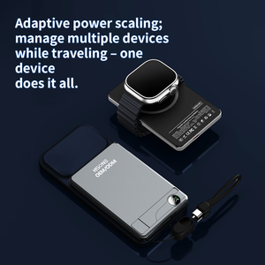 LF15B พาวเวอร์แบงค์ออลอิ<span class=keywords><strong>น</strong></span>วั<span class=keywords><strong>น</strong></span>อะลูมิเนียมพร้อมขาตั้ง จอแสดงผลดิจิตอล บางเฉียบ ชาร์จเร็วแบบไร้สาย 5000mah 10000mah - Product Image 5