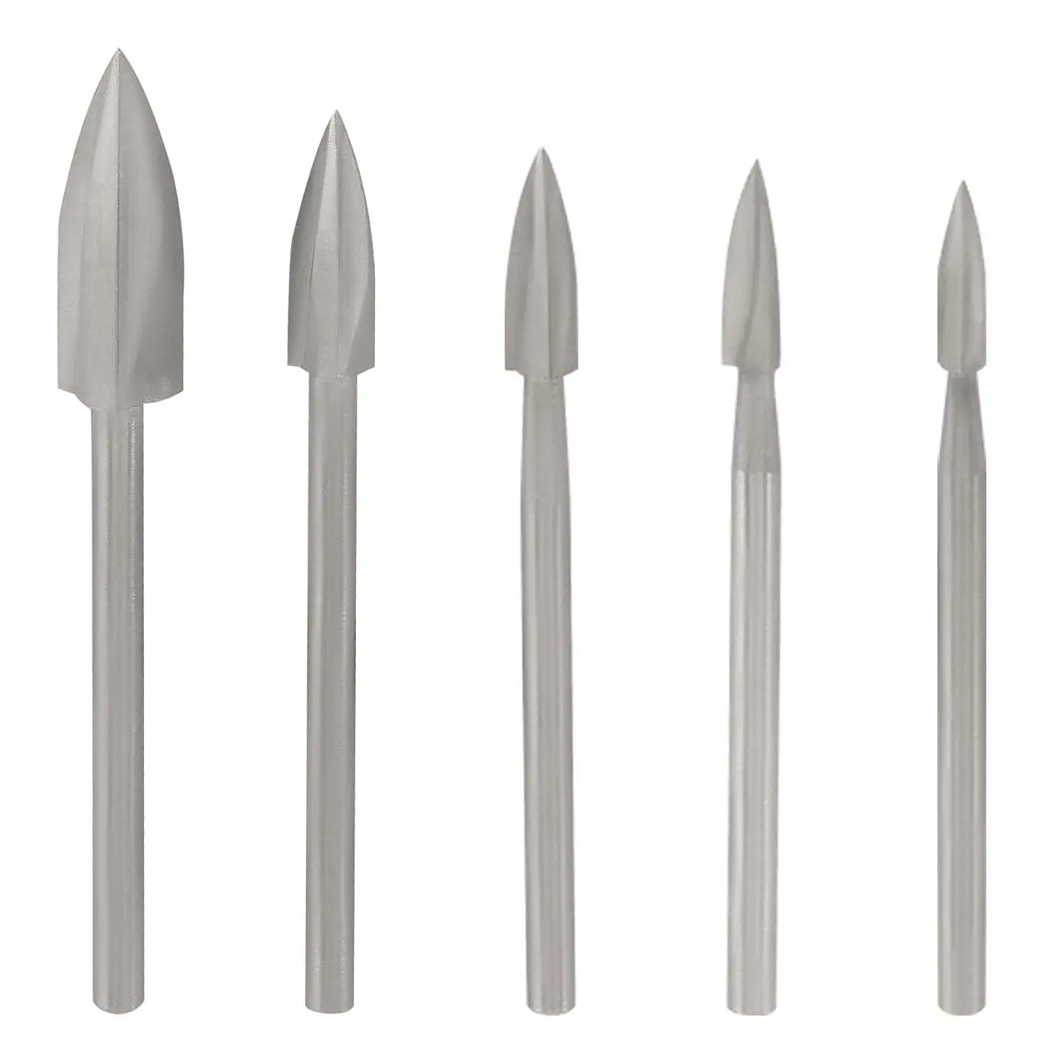 5pcs 10pcs High Speed Steel Grinding Wood Crafts Rotary Tool Wood Carving Drill Bits Set