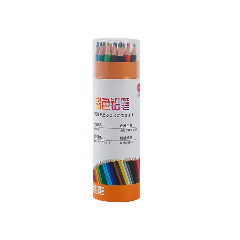 الفن أقلام ملونة الاطفال الرسم أدوات القرطاسية Colour البلاستيك محاصر غير سامة 12 24 36 الاطفال مجموعة أقلام رصاص ملونة