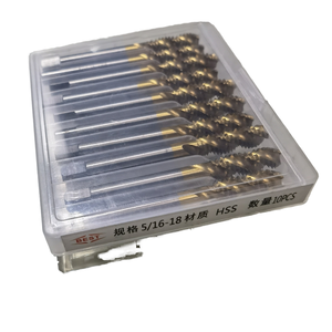 Grifo de máquina de ranura en espiral Chapado en titanio UNC de acero de alta velocidad 5/16-18 para roscado de orificio ciego y evacuación de chips y Chip R - Product Image 6