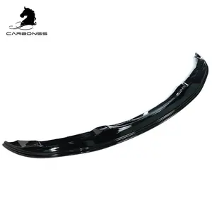 Para bmw e90 pré-lci abs plástico, brilhante preto e90 kit corporal frente do pára-choque divisor 2005-2008