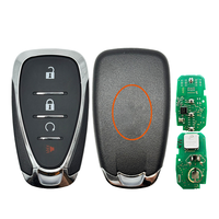 Clé de voiture intelligente à distance avec puce ID46 433 MHz HYQ4EA, 4 boutons, ABS noir, fonction de déverrouillage, Chevrolet Volt Blazer Traverse Camaro Cruze