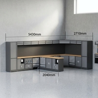 Armoire de rangement d'outils de garage, système d'atelier modulaire, établi en acier robuste, OEM/ODM/OBM, capacité de charge de 500 kg, personnalisable