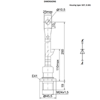 Diode redresseuse russe D271 D371 250A 320A 400A 500A, diode à borne filetée D271-250-30 D371-250-40