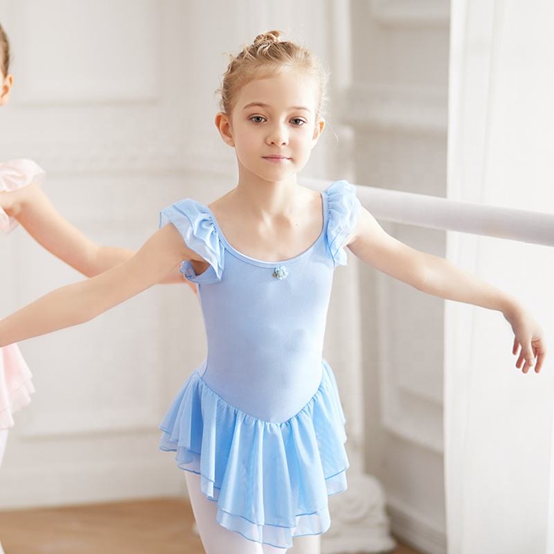 Vestito Da Ballo Per Bambina In Chiffon E Spandex - Body Da Balletto, Per Danza Classica O Moderna - Foto 4