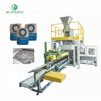 Máquina Empacadora de Cemento de 25 kg, Máquina Empacadora de Polvo de Cemento de 50 kg con PLC, Llenado y Sellado de Polvo