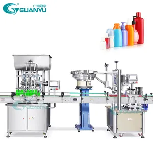 Automatic Bottle Liquid Soap Filling Machine Shampoo Detergent Bottle Cream Filling Capping Labeling Machine Filling Line