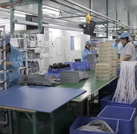 Jalur perakitan pemurni udara otomatis konveyor produksi mesin pembuat penyaring udara