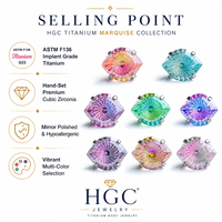 Anting-anting mata jahat Korea warna-warni mungil, desainer, berhiaskan kristal rhinestones, berlapis emas 14K, titanium unisex, cocok untuk pernikahan