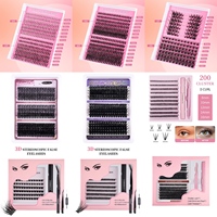 Segment Lash Individual Bond and Seal Eyelash Glue Remover Kit Cluster Logo personnalisé Diy Lashes Private Label Diy Lashes