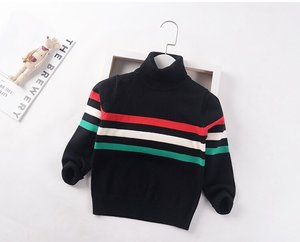 Nouveauté Automne 2026 – T-shirts chics pour garçons, col roulé en coton, motif uni, vêtements décontractés classiques pour enfants - Product Image 6
