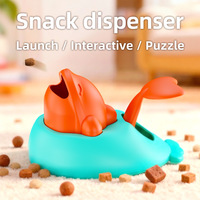 Lanceur de friandises manuel pour l'intérieur, gadget d'entraînement cérébral, jouet de divertissement et de distribution de nourriture pour chiens et chats