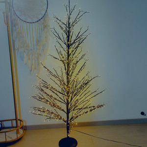 Meilleures ventes, nouvelles décorations de <span class=keywords><strong>Noël</strong></span>, arbre LED H 120 cm 150 cm 180 cm, lumière d'arbre en fil de cuivre blanc chaud pour la décoration de jardin - Product Image 3