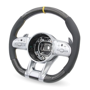 Volante de Fibra de Carbono Personalizado para Mercedes Benz AMG W166 W176 W204 W205 W213 W463 GLC <span class=keywords><strong>300</strong></span> - Product Image 5