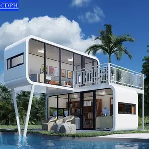 2024 baru desain modern wadah mewah rumah kecil rumah rumah prefab rumah prefacada modular prefabrikasi gedung kantor