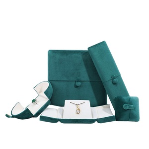 Scatola per Gioielli Personalizzata di Marca, Blu Navy, con Logo Personalizzato, Confezione di Lusso per Anelli e Bracciali - Product Image 3