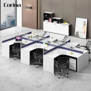 Modern ofis masaları tasarım çalışma masası büyük şirket için