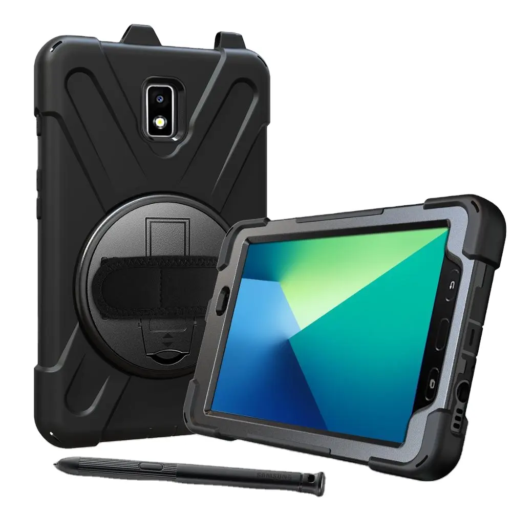 Cover e custodie per tablet Armor per impieghi gravosi per Samsung Galaxy Tab S3 9.7 "T820 con tracolla maniglia per tracolla Carry