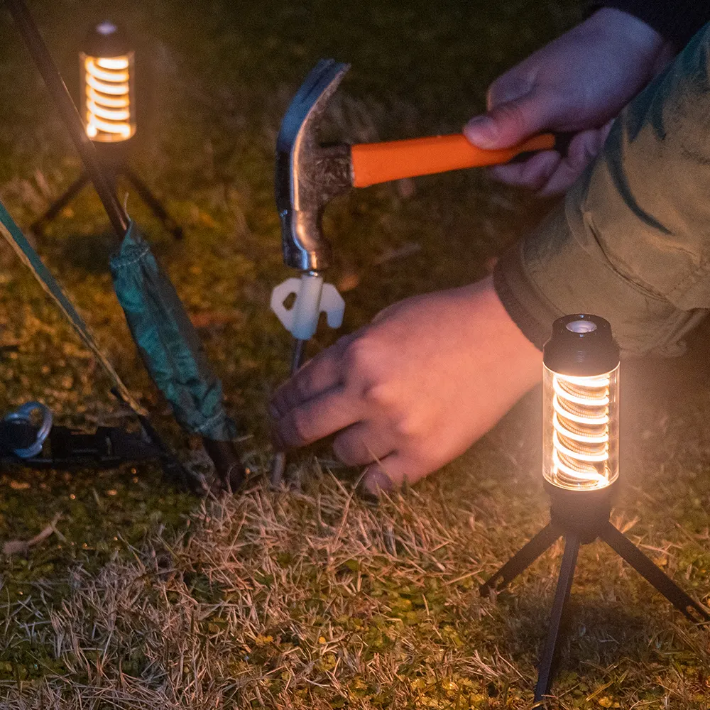 Wiederauf ladbare Typ-C Leucht stab Camping lampe Outdoor Camping Laterne
