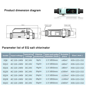 Application intelligente Fonction WiFi Cellule de chlore de <span class=keywords><strong>sel</strong></span> de <span class=keywords><strong>piscine</strong></span> Chlorinateur de <span class=keywords><strong>sel</strong></span> de <span class=keywords><strong>piscine</strong></span> Générateur de chlore Accessoires de <span class=keywords><strong>piscine</strong></span> - Product Image 3