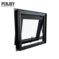 Ventana de Aluminio Moderna con Apertura Exterior, Aislamiento Térmico, Doble Acristalamiento, Vidrio Templado, Diseño Resistente al Viento para Villa en Nueva Zelanda
