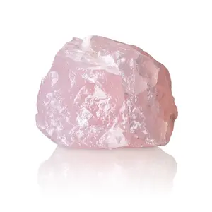 Yase 2-8Cm Batu Rose Quartz Bahan Baku Elegan Kristal Penyembuhan Bijih Perhiasan Batu Permata Membuat/Koleksi Batu