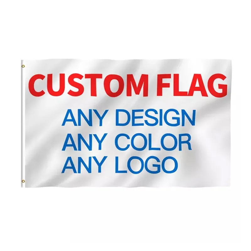 Benutzer definierte Flaggen 3x5 Doppelseitige 100% Polyester Hochleistungs-Außenwerbung Benutzer definierte Flaggen 3 x5ft Flagge