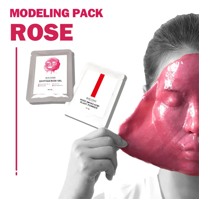 Private Label Korean Cosmetics Skin Care Modeling Gel Mask Anti-aging Whitening Rose Facial Jelly Mask