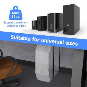 ZJJ004 30kg Heavy Duty Computer Tower Holder Hanger Ajuste de altura Gaming Esports PC Computer CPU Stand - Product Image 5