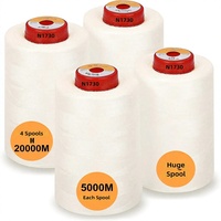 Fil de polyester chenille teint en masse haute ténacité XINAO |   Bobine 5500Y (5000M) 40S/2 (Tex27) 100% filé pour machine à coudre
