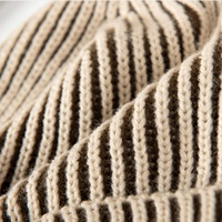 Gorro de Invierno Estilo Coreano, Versátil, con Puño, para Hombre y Mujer, Tejido Cálido