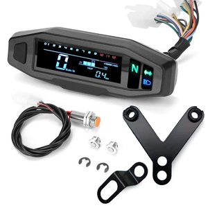Tablero Digital LCD Universal para Motocicleta, Velocímetro, Tacómetro, Indicador de Combustible con Soporte de Montaje, Venta al por Mayor - Product Image 1