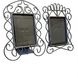 Wholesaler Metal <b>Photo</b> <b>Frame</b> Rectangle Shape With Wrought Iron Design <b>Black</b> Finish For Home Office Decor - Product Image 1