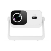 Proyector Wifi Full HD 1080P Android 4K Smart TV Beamer 3D para Videojuegos, Reuniones, Teléfono Móvil, Tableta, Proyector de Tiro Corto para Exteriores