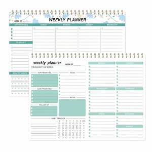 Daily Weekly Magnetic Wall Planner Spiral Bound Desktop Organizer for Kids and Adults Study and Learning Paper <b>Memo</b> <b>Pad</b> - Product Image 6