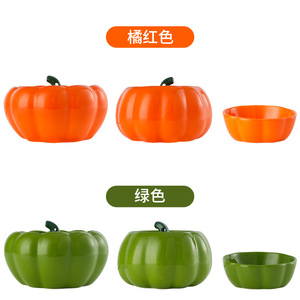 Fontaine à eau pour animaux de compagnie en céramique en forme de citrouille, 180 mm, filtre pour chat, bol à circulation automatique pour chats - Product Image 2