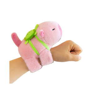 Custom Super Soft Plush Cute Capybara Pig Hand Clapping <b>Ring</b> Animal Toy with PP Cotton Filling for Interactive <b>Stress</b> Relief - Product Image 5