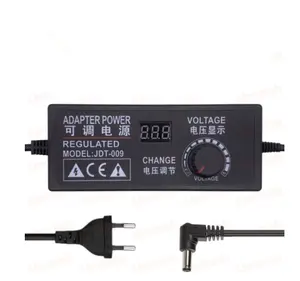 Adjustable AC to DC 3V-12V 9V-24V 12V-24V 5A 10A Universal adaptor with display screen voltage Regulated power supply adaptor