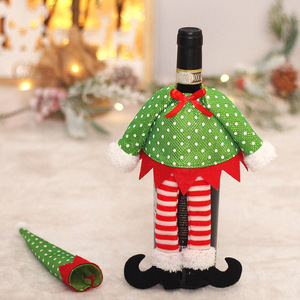 Wholesale Playful Polka Dot Elf Wine Bottle Cover Set Textile Faceless Gnome <b>Doll</b> Christmas Tabletop Bottle Decoration - Product Image 4