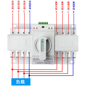 Interruptor de Transferencia Automática de Doble Alimentación Gechele 63A 4P Trifásico de Cuatro Cables ATS 380V Grado CB - Product Image 2