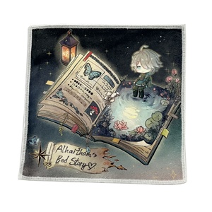 Serviette de dessin animé, cadeaux promotionnels, <span class=keywords><strong>petit</strong></span> mouchoir, couleur unie, impression recto, personnalisé, anime, jeu, idole sexy - Product Image 1