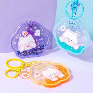 Design Custom Quicksand <b>Keychain</b> Diy Cartoon and <b>Anime</b> Star Peripheral Acrylic Pendant - Product Image 2