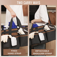 Sac de rangement grande capacité pour produits de nettoyage, sac de transport simple pour nettoyeurs et femmes de ménage