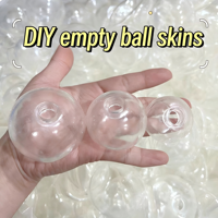 Balle anti-stress DIY en TPE ultra souple et transparente, jouet sensoriel amusant pour soulager l'anxiété, unisexe, en silicone et plastique, à partir de 14 ans