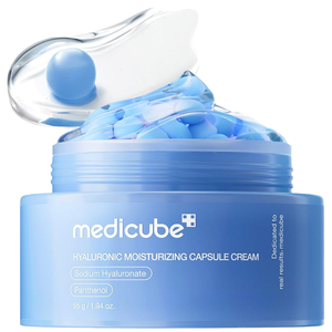 Crème hydratante anti-âge à l'acide hyaluronique en capsules 55g pour tous types de peaux, usage diurne pour femmes - Product Image 2