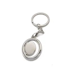 공장 도매 주문 로고 디자인 선전용 금속 Keychains, 주문 로고 열쇠 고리